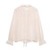 TAOP&ZA Summer Women's Elegant Ruffle Tie Layered Shirt Top