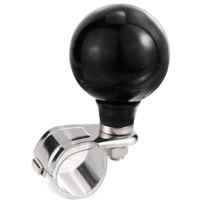 Arenbel Roue de Direction Assistée Forme de Boule Filante Prévention Véhicule Bouton Poignée Convient à la Plupart des Véhicules Voiture Camion Tracteur SUV Bateau Noir