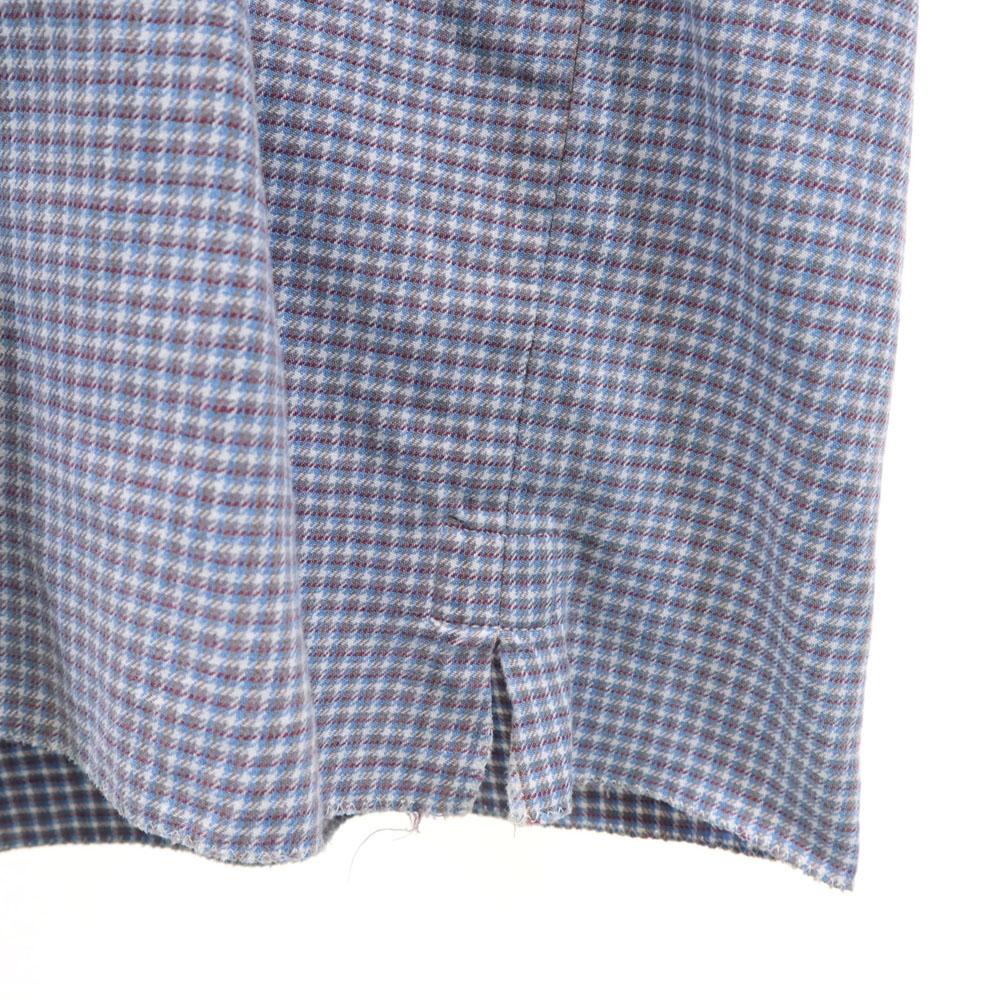 VINTAGE 40s 50s Grandpa Long sleeve pullover blouse Light blue shirt Women Used
