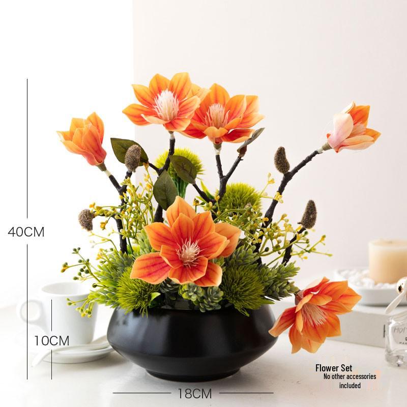 Nordic Modern Faux Flower Bouquet for Indoor Living Room or Dining Table Decor