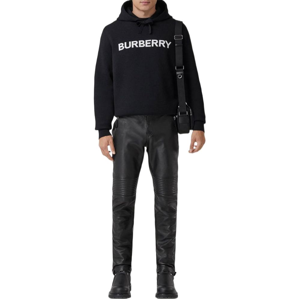 Burberry Logo intarsia Drawstring Hoodie 80643561