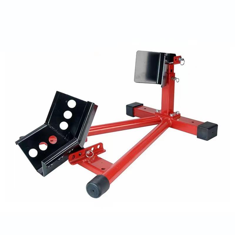 Motorcycle Front Wheel Support Frame Motorcycle Treadboard Cushion Support Frame Tire Repairing Stand Tool