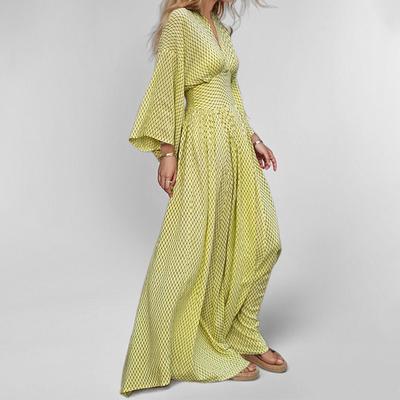 Temperamento de verano, Vestido elegante y a la moda sexy de color sólido para mujer