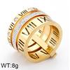 Stylish Roman Letter Multi-Ring Jewelry In European and American Design