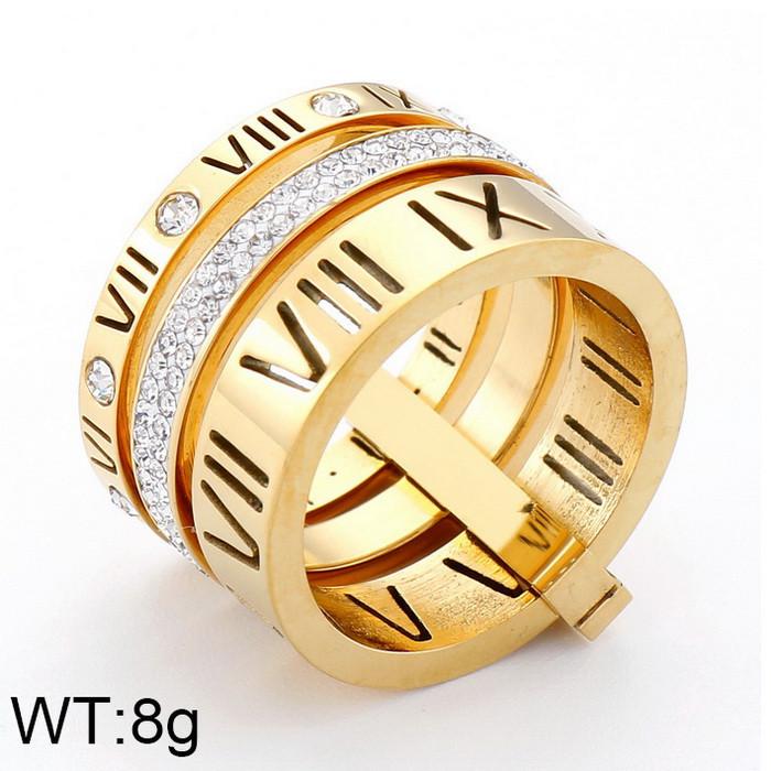 Stylish Roman Letter Multi-Ring Jewelry In European and American Design