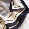 Four Seasons Silk Wool Medium Square Scarf 65 * 65cm Silk Wool Scarf Women's Light Luxury Premium Versatile Silk Scarf Shawl