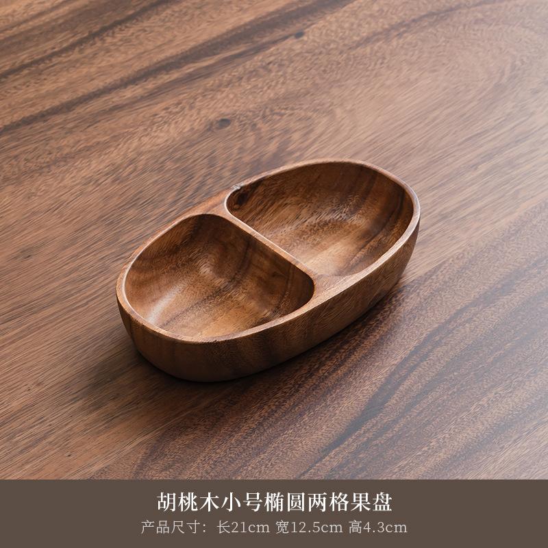 

Деревянная посуда Круглый поднос Тарелка Вставка Орех Поднос для подачи сыра Винтажная доска для закусок Чай Конфеты Тарелка для сухофруктов