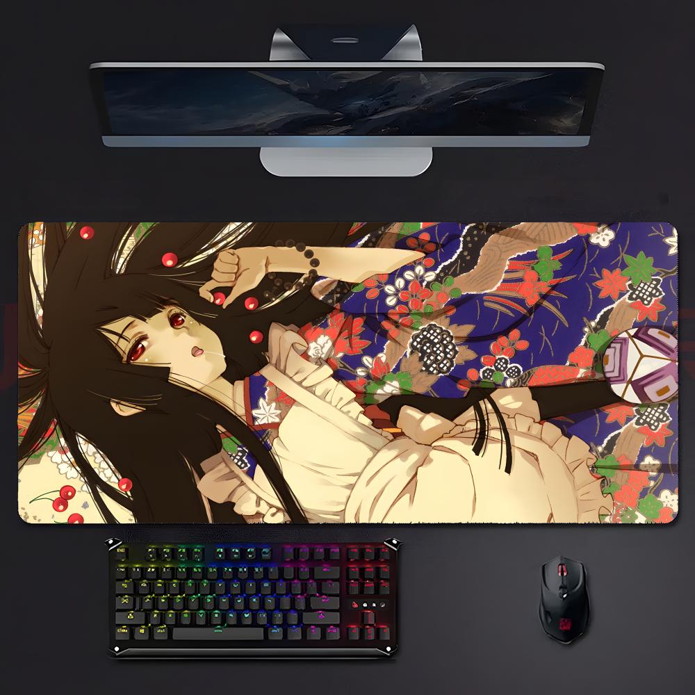 Dark Mysterious Anime Hhell Girl Mouse Pad Mousepad Large Gaming Lockedge Thickened Pc Table Desk Mat