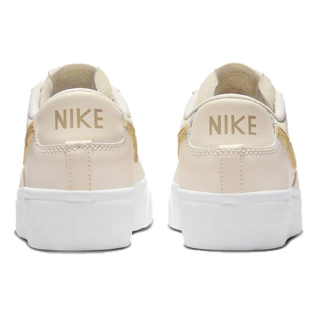 Nike Blazer Low Platform Pale Ivory Saturn Gold Women Sneakers Cream White DJ0292-113