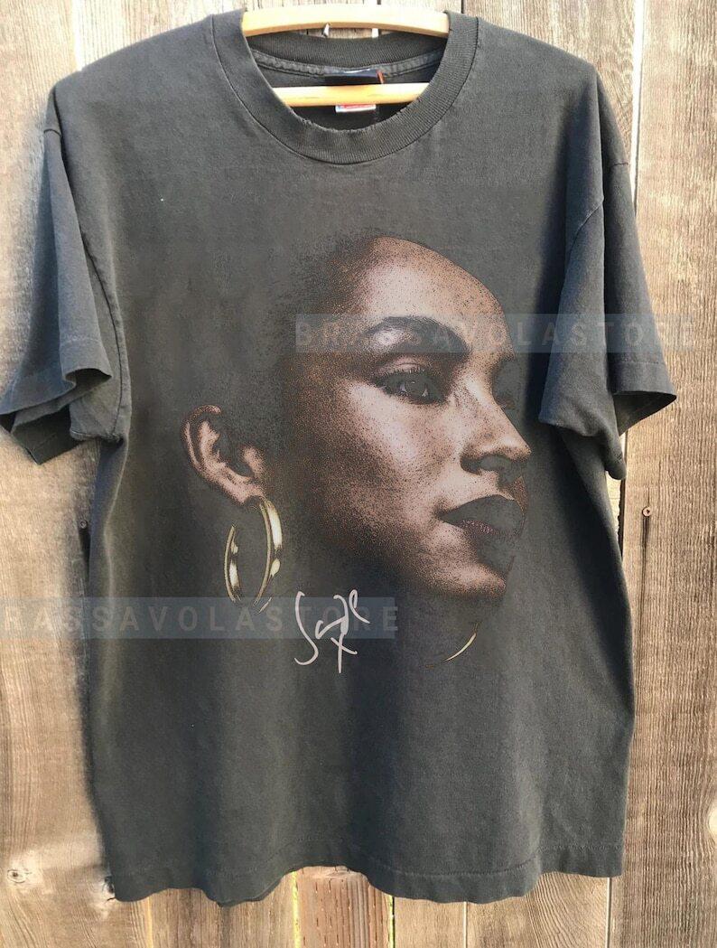 Vintage Sade Shirt 90s Sade Music Album Charcoal Unisex Shirt S-5XL KH15086 L