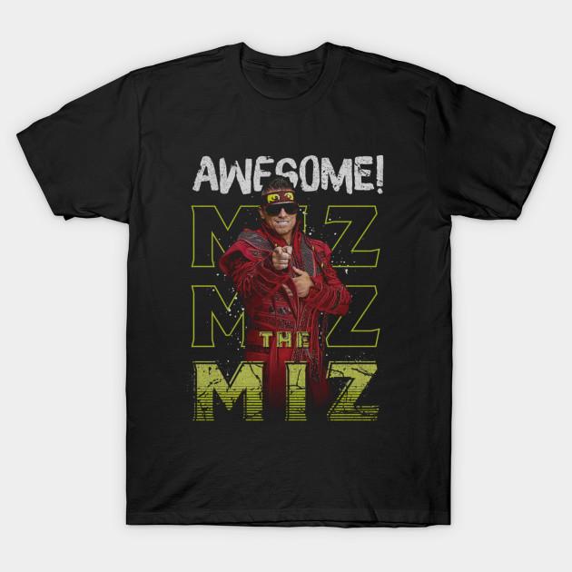 Men Black Print T-shirt The Miz Repeat No-Cut Transfer Paper Print Cotton Tshirt M чёрный