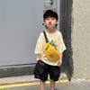 Bolsa Transversal de Lona Infantil Estilosa Leve Porta-Moedas Infantil para Passeios Diários