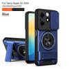 For Tecno Spark Go 2026 Case Tecno Spark 20C 20 Cover POP 8 Magsafe Magnetic Fold Holder Military Armor Camera Protection Cover