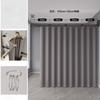 Z-shape Folding Invisible Bathroom No Punching Toilet Bathing Waterproof Partition Dry and Wet Separation Shower Curtain