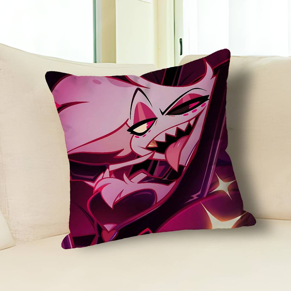 A-Angel D-Dust H-HazbinsS-S Pillow Cases for Bedroom Living Room Sofa Home Decor Polyester Cushion Cover with Zipper