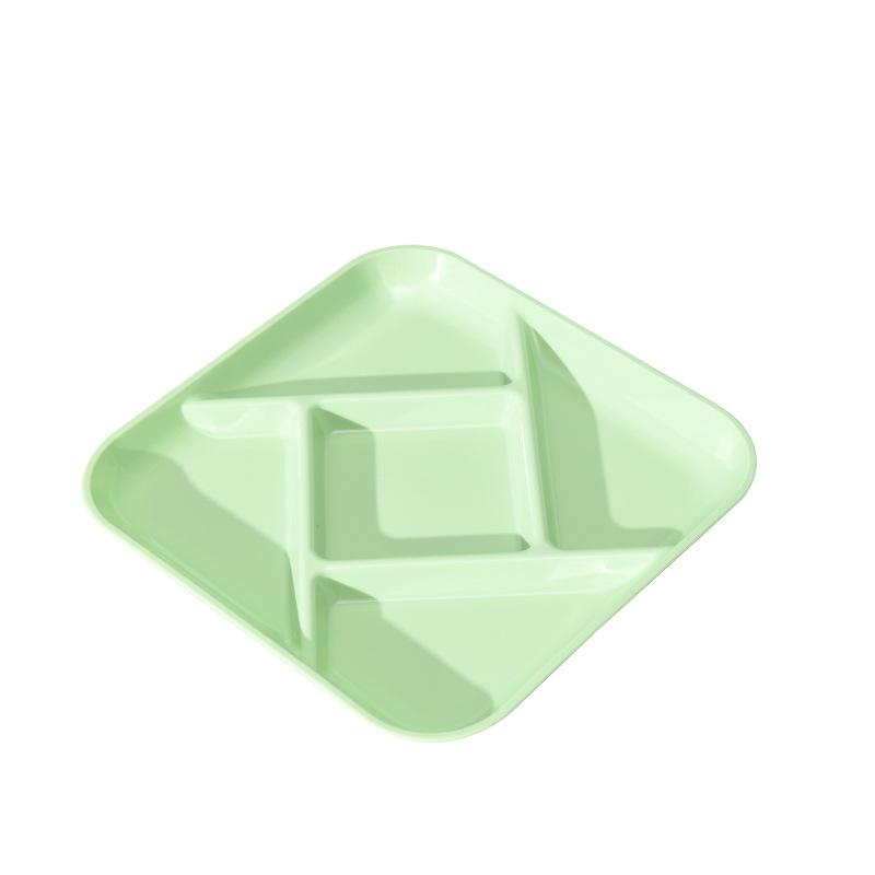 

Wheat Straw Round & Square Snack Dish Set: Candy, Nut, Fruit & Pastry Compartments