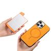 For iPhone 16 Pro Magnetic Leather Back Case with Detachable Card Holder and Wristband