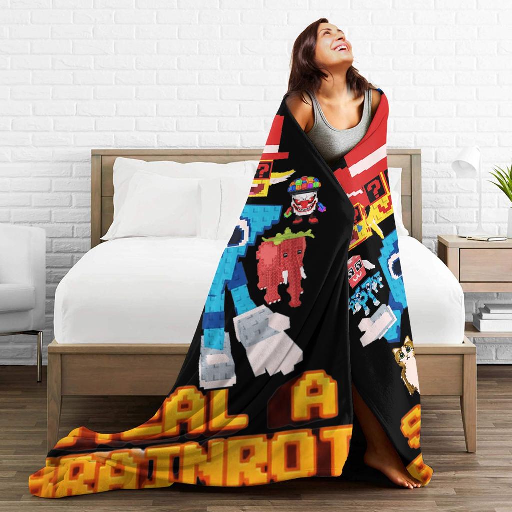 Hot 67 Six Seven Funny Italian Brainrot Print Blanket Coral Fleece Warm Cozy Fluffy Throw For Couch Sofa Men Women Multi Sizes