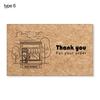 30Pcs Greeting Tags Thank You For Your Order Kraft Paper Card For Small Business DIY Crafts Gift Decoration Card Online Retail