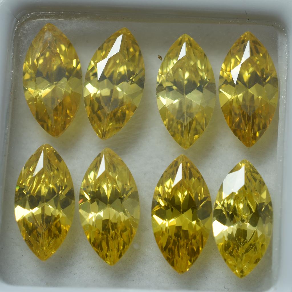 30 Pcs Lot Natural Yellow Sapphire Marquise Cut 7x5mm Certified Loose Gemstones