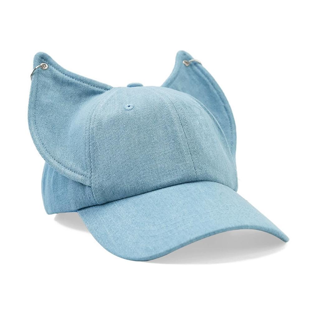 Adjustable Women Men Universal Cowboy Metal Buckle Trend Sunshade Baseball Cap Cute Fox Ears Hip Hop Hat Party Festival Gifts