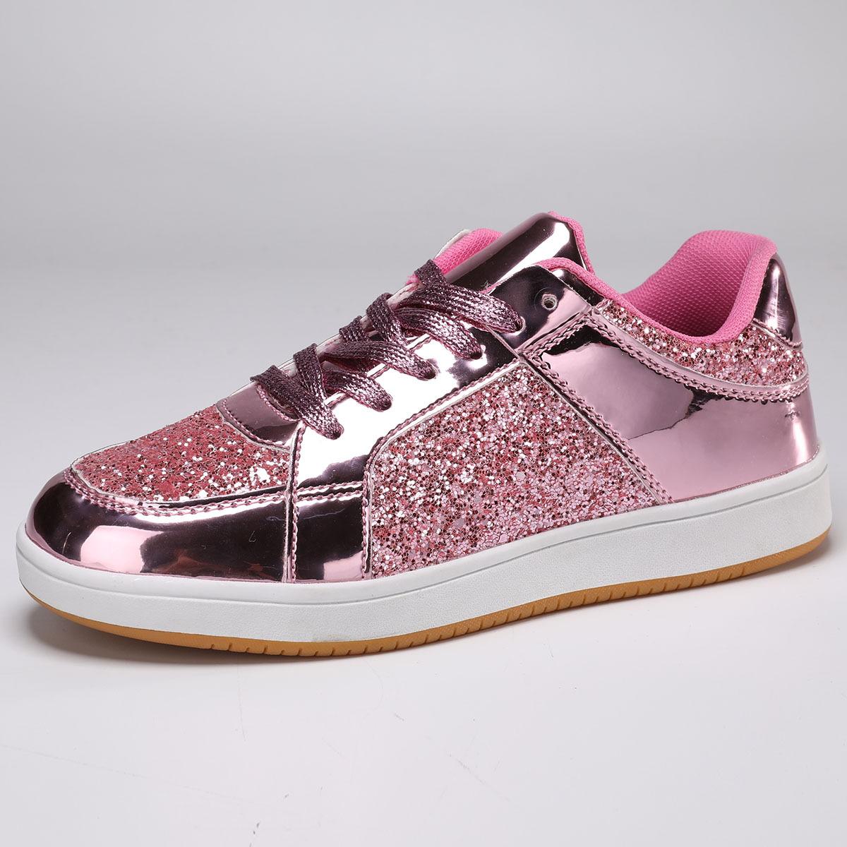 

Пара модных туфель на платформе с блестками модная обувь для досок тенденция увеличивает повседневную спортивную обувь дышащая и легкая женская обувь для отдыха на природе 45