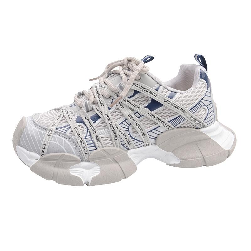 Women Chunky Dad Sneakers Thick Sole Casual Sport Shoes Comfortable Walking Commuting Travel Everyday Footwear Sizes 35-40