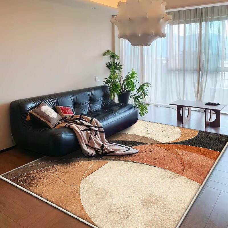 Tapis abstraits style nordique pour salon, décoration moderne, tapis de maison, tapis de chambre à coucher luxe léger, tapis antidérapant lavable