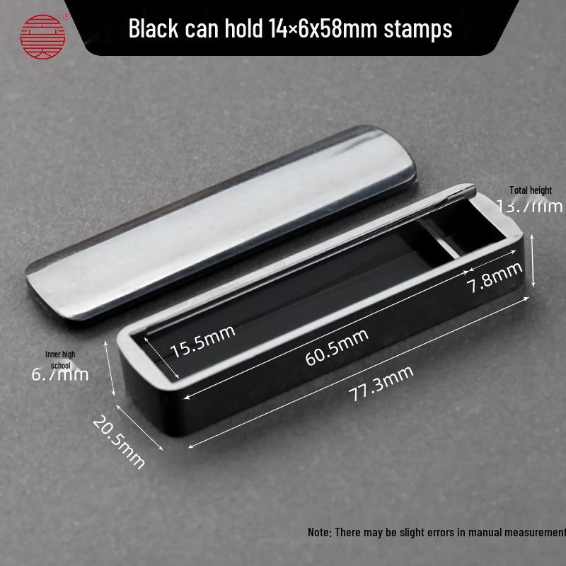Acrylic Seal Box with Optional Inkpad Storage for Private Seals, Name Stamps & Calligraphy Chops.