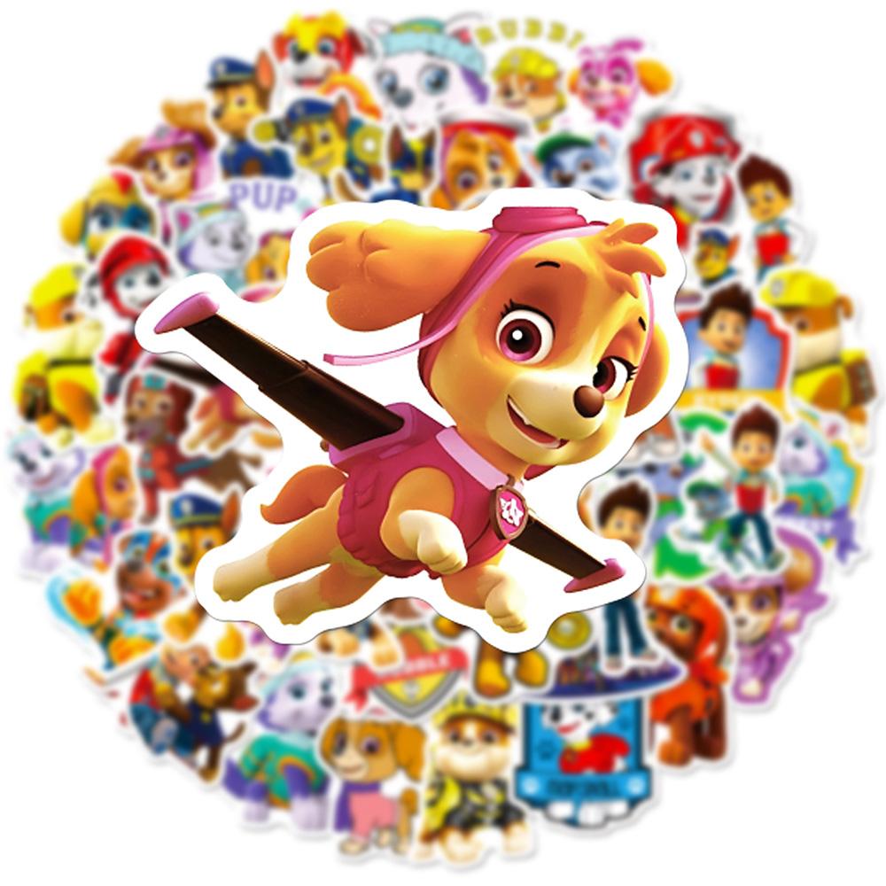 10/30/50pcs Anime PAW Patrol Stickers Cartoon Decals DIY Laptop Phone Case Scrapbook Diary Fridge Bike Waterproof Sticker Toys