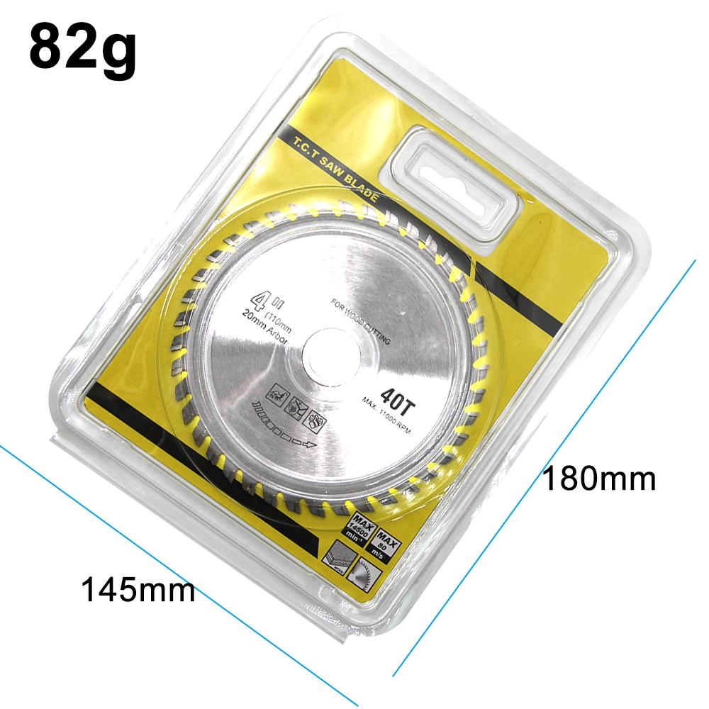 

4-дюймовый 40-зубчатый твердосплавный пильный диск для деревообработки 110*20 * 40T для резки дерева 1 шт. 40T режущий инструмент Woodworking cutting