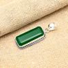 Green Onyx Gemstone Handmade 925 Sterling Silver Beauteous Jewelry Pendant For Women