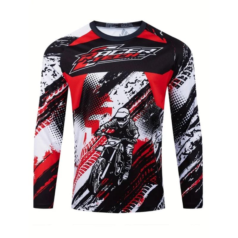 Motorcycle Jersey Downhill Mountain Bike Mtb Shirts Off Road Dh Motorcycle Jersey Motocross Sport Wear Clothing Bike Riding Suit