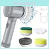 Multi Functional Electric Cleaner Brush Kitchen Bathroom Auto Shoe Polishing