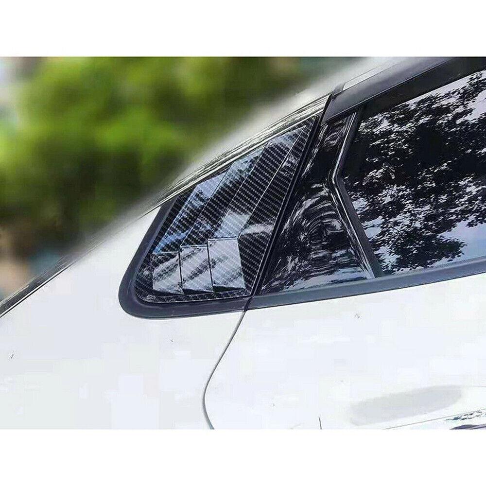 For Kia Optima K5 Sedan 2016-2019 2x Car Rear Louver Window Side Shutter Cover Trim Sticker Vent Scoop Accessories Vehicle Decor