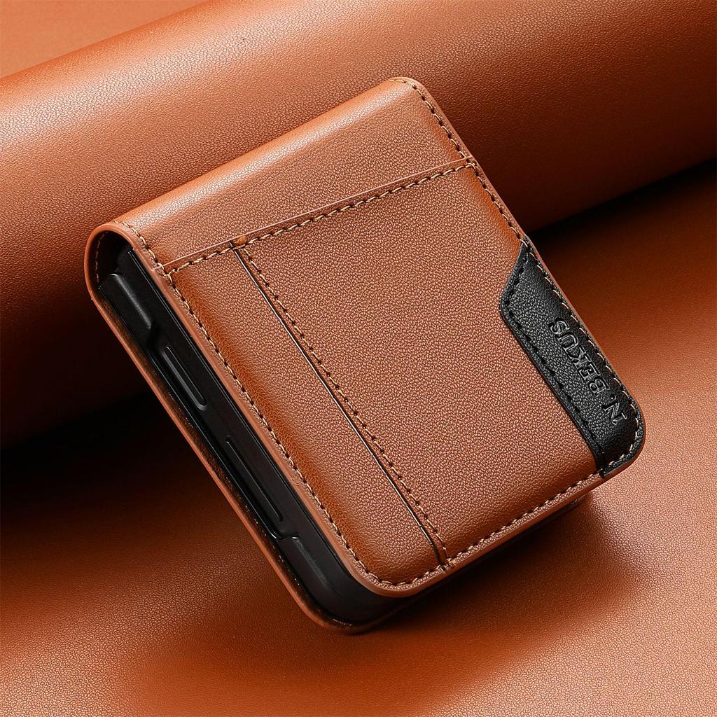 Colorful Stitch Card Slot Case for Samsung Galaxy Z Flip 3-7