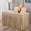 Elastic Table Cloth Hotel Conference Table Cover Meeting Room Office Flannel Rectangle Tableclover Wedding Banquet Decoration
