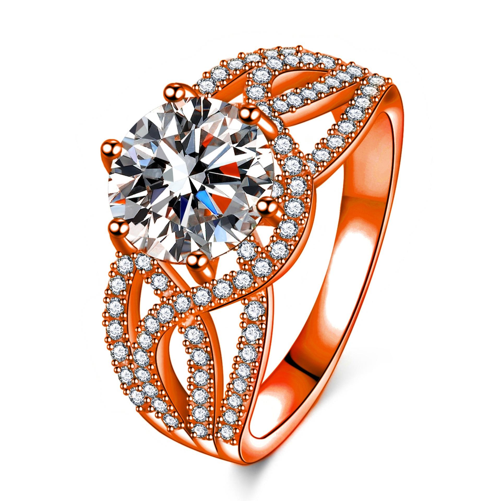 

Luxurious Winding Interwoven Full Diamond 5-carat Ring with Hollowed Out Full Diamond Zircon Engagement Diamond Ring 2026 us size 11