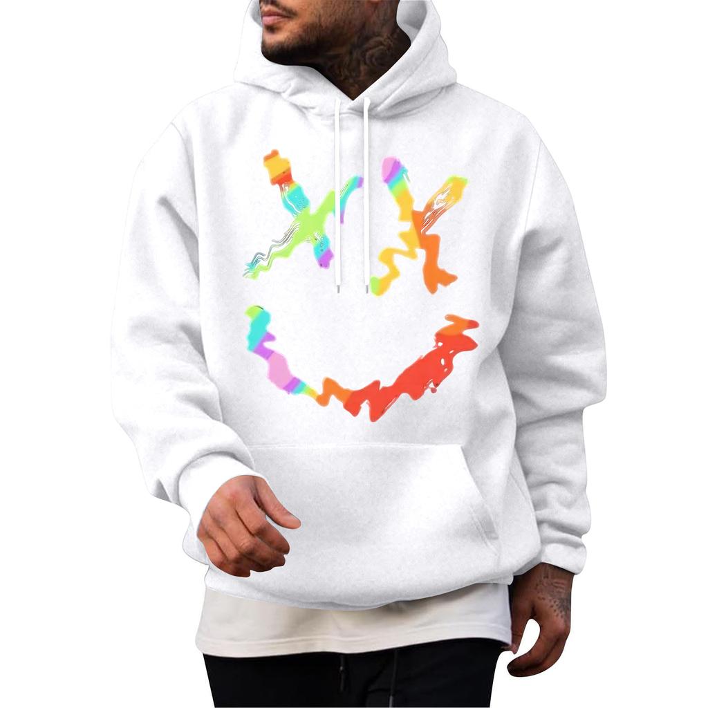 Men's Casual Hoodie Fashion  Sweatshirt With Hood Leisure Tops Teenager Streetwear Fashion Long Sleeve Shirt Warm