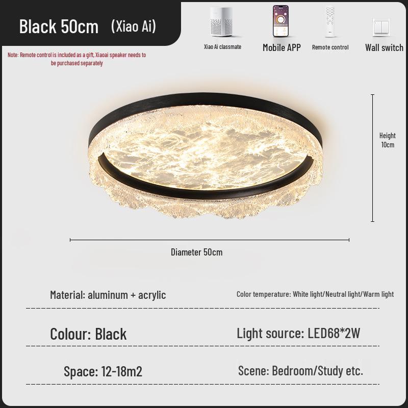 Xieduo 2025 Italian Light Luxury Ceiling Light for Eye Protection in Young Adult Bedrooms