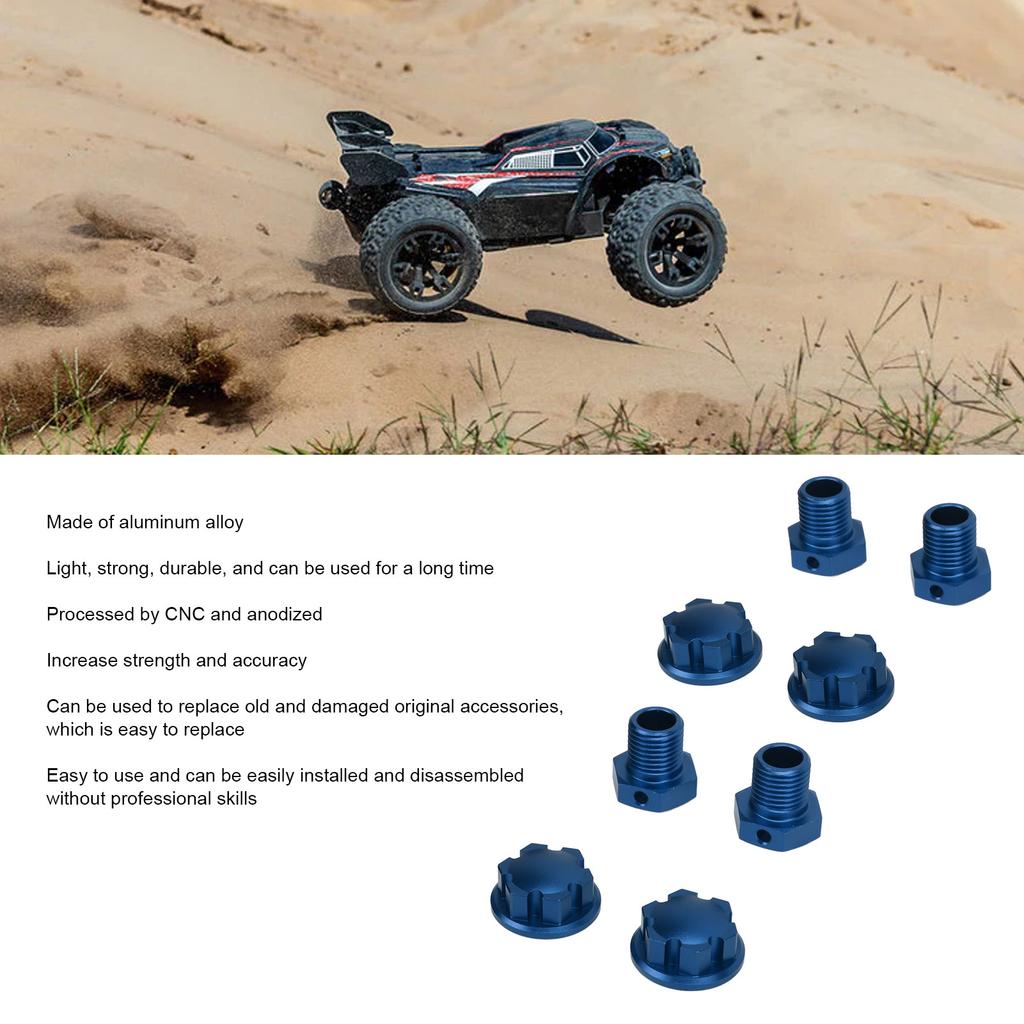 17mm RC Wheel Hubs Hex Kit Aluminium Alloy RC Wheel Hubs Adapter for   1Celsius10 Upgrade
