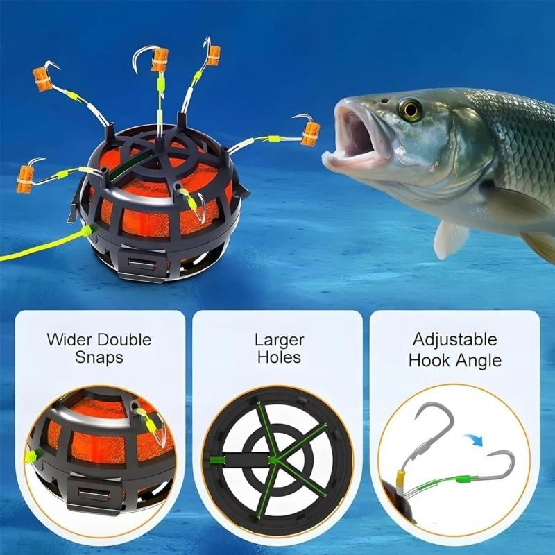 No.6/No.8/No.10/No.12 Fishing Hooks Catfish Rig Saltwater Fishing Hooks for All Skill Levels Fishing Tools Parts Honeycomb Tackle Tools