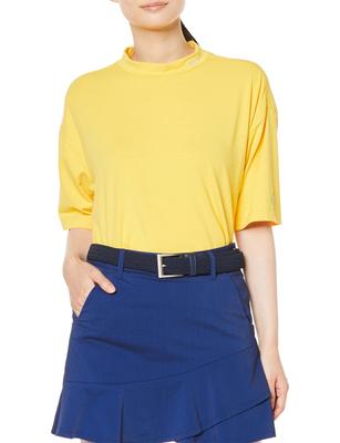 Lee Official Mockneck Size M Tee, Women's, Yellow,