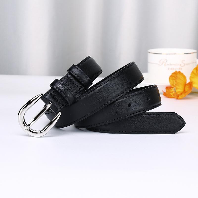 Женский простой и универсальный модный трендовый ремень Женский легкий люкс Высокое чувство Шикарный стиль Японский и корейский женский декоративный ремень 95cm