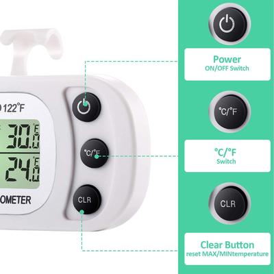 LCD Display Portable Gauge Hanging Refrigerator Temperature Meter Freezer Thermometer Kitchen Tool Fridge