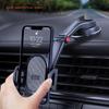 ES33 ABS+Carbon Fiber 360 Degree Rotation Suction Cup Mount Car Mobile Phone Holder Bracket