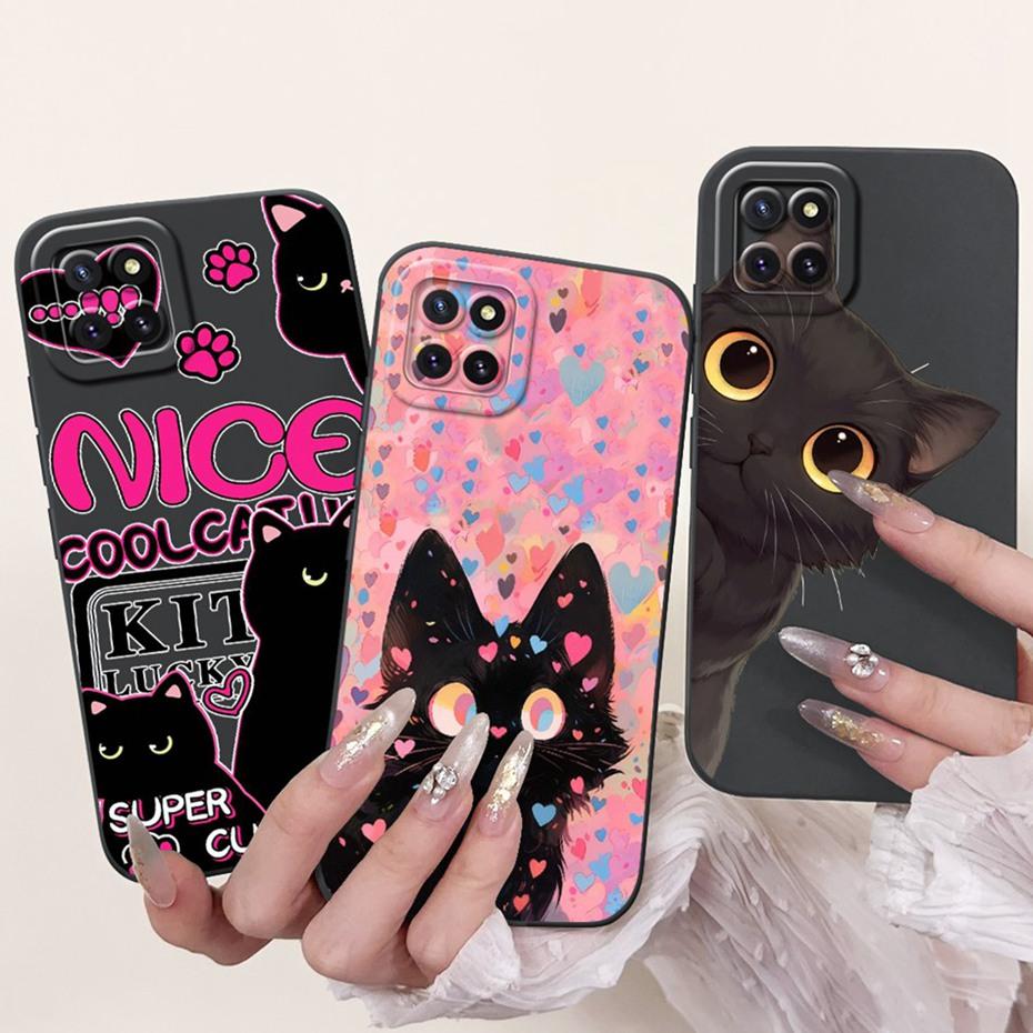 For Samsung Galaxy Note 10 Lite A81 Lens Protective Phone Case On Samsung Note 10lite SM-N770F Lovely Pattern Soft Silicon Cases