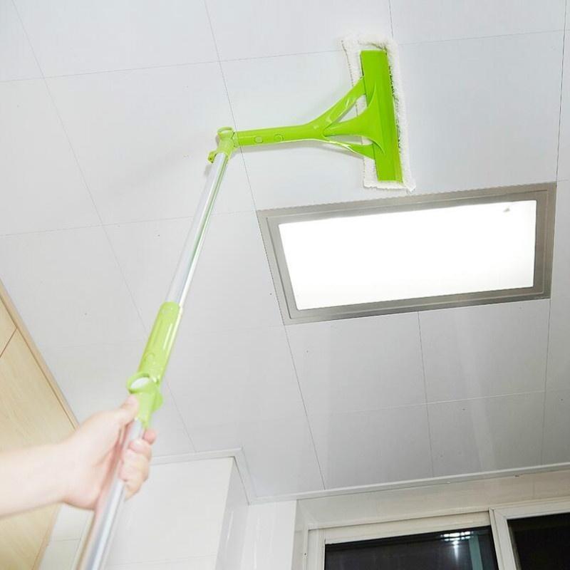 New Telescopic High-rise Cleaning Glass Sponge Mop Multi Cleaner Brush Washing Windows Dust Brush