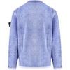 Stone Island Logo Patch Crew Neck Long Sleeve Sweatshirt Men sweatshirt Blue K1S155100030S00Z2-V0028