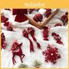 Delightful American Style Christmas Red Velvet Reindeer Hanging Ornaments For Holiday Cheer